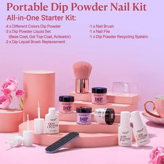 Vitality Girl - 12Pcs Dip Powder Nail Kit Starter Kit