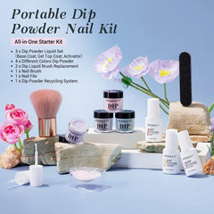 Color Changing - 12Pcs Dip Powder Nail Kit Starter Kit