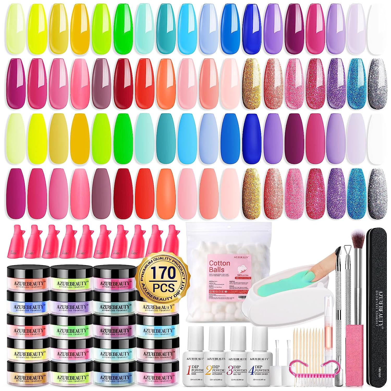 Colorful Life - 36Colors Dip Powder Nail Kit Starter Kit