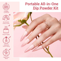 Gentle Lady - 12Pcs Dip Powder Nail Kit Starter Kit